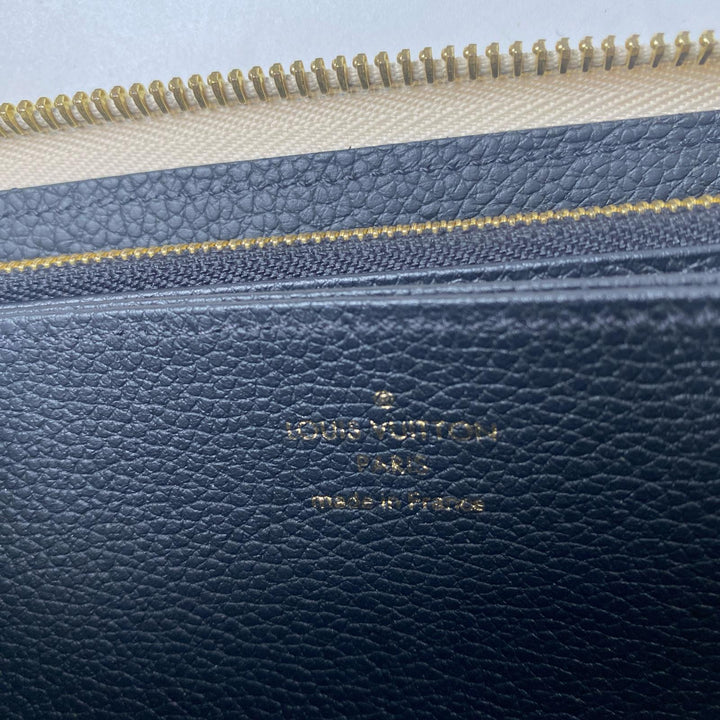 美品 ルイヴィトン LOUIS VUITTON モノグラム アンプラント ブロデリー ジッピーウォレット レディース