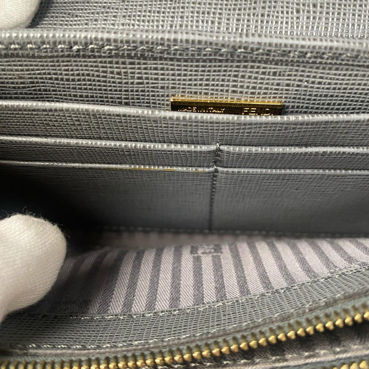 美品 フェンディ FENDI レディース 長財布 トゥージュール フラップ ロングウォレット