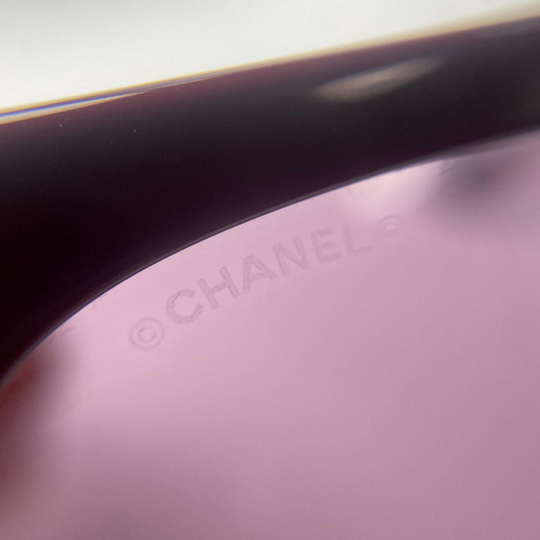 美品 シャネル CHANEL レディース フェイクパール ココマーク サングラス 56□ 5477-A