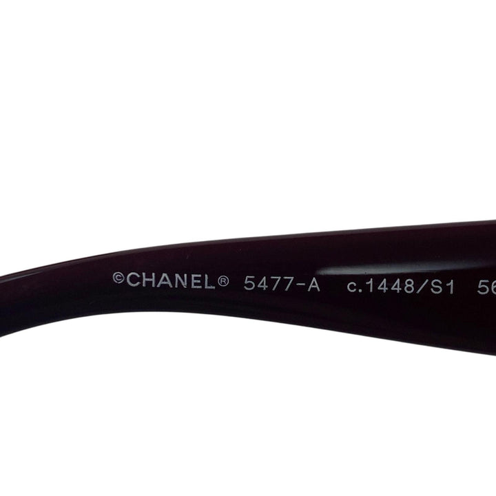 美品 シャネル CHANEL レディース フェイクパール ココマーク サングラス 56□ 5477-A