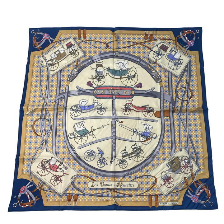 エルメス HERMES レディース スカーフ 馬車の変遷 カレ 70 シルク