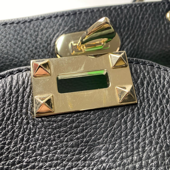 ヴァレンティノガラヴァーニ valentino garavani レディース ロックスタッズ 2way ハンドバッグ ショルダーバッグ ブラック 黒