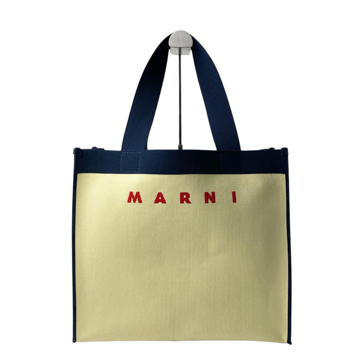 美品 マルニ MARNI レディース ジャガード トートバッグ SHMQ0045A0