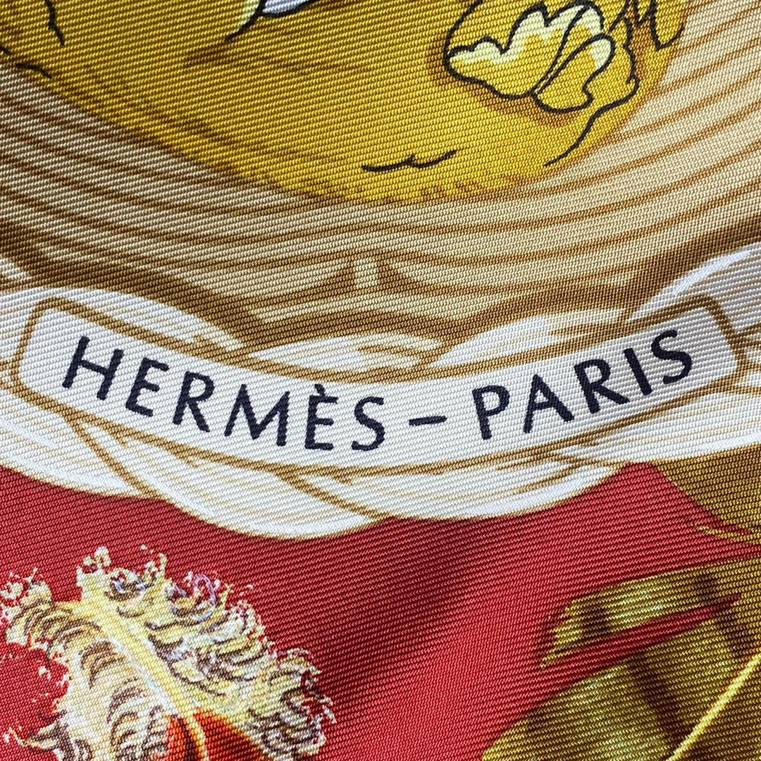 美品 エルメス HERMES レディース カレ90 COUVEE D'HERMES（エルメスの卵）