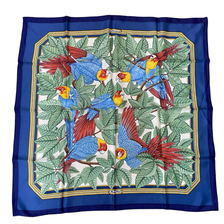 美品 エルメス HERMES レディース カレ90 Les Perroquets