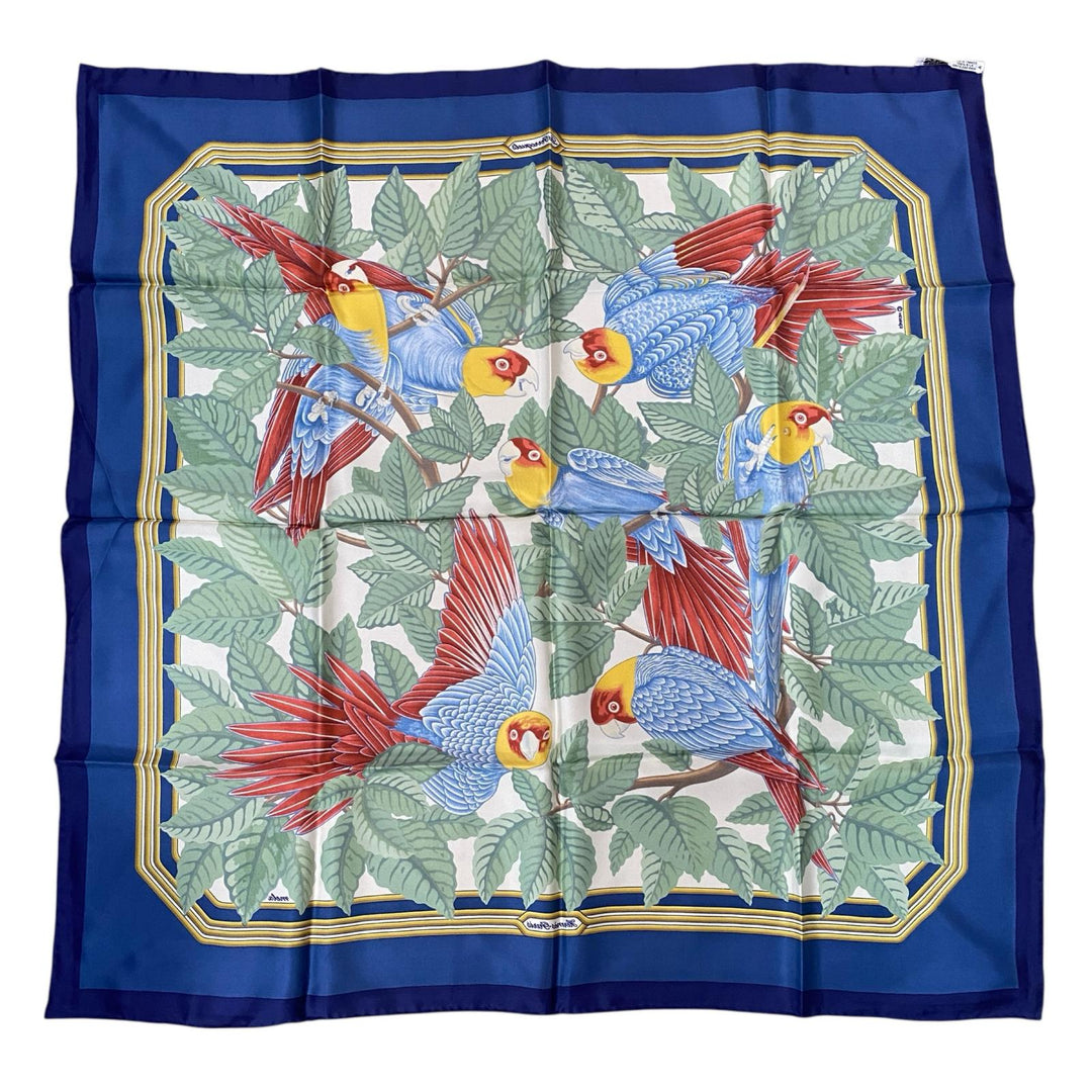 美品 エルメス HERMES レディース カレ90 Les Perroquets