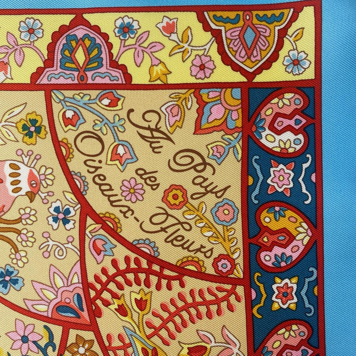 美品 エルメス HERMES レディース カレ90 花咲く島たちの国で