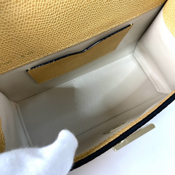 定価53万 未使用 ヴァレクストラ Valextra レディース マイクロ イジィデ N 532246 V5E23 028 ハンドバッグ ショルダーバッグ 斜めがけ クロスボディ