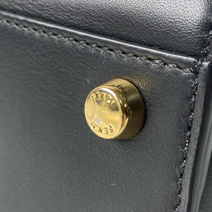 美品 フェンディ FENDI 8BN302 エッセンシャリー ピーカブー 2way ショルダーバッグ ハンドバッグ 斜めがけ クロスボディ レディース