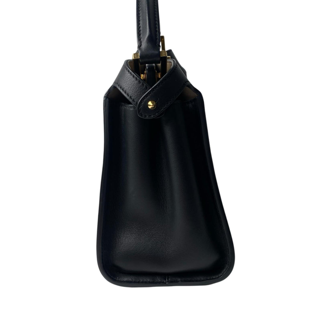 美品 フェンディ FENDI 8BN302 エッセンシャリー ピーカブー 2way ショルダーバッグ ハンドバッグ 斜めがけ クロスボディ レディース