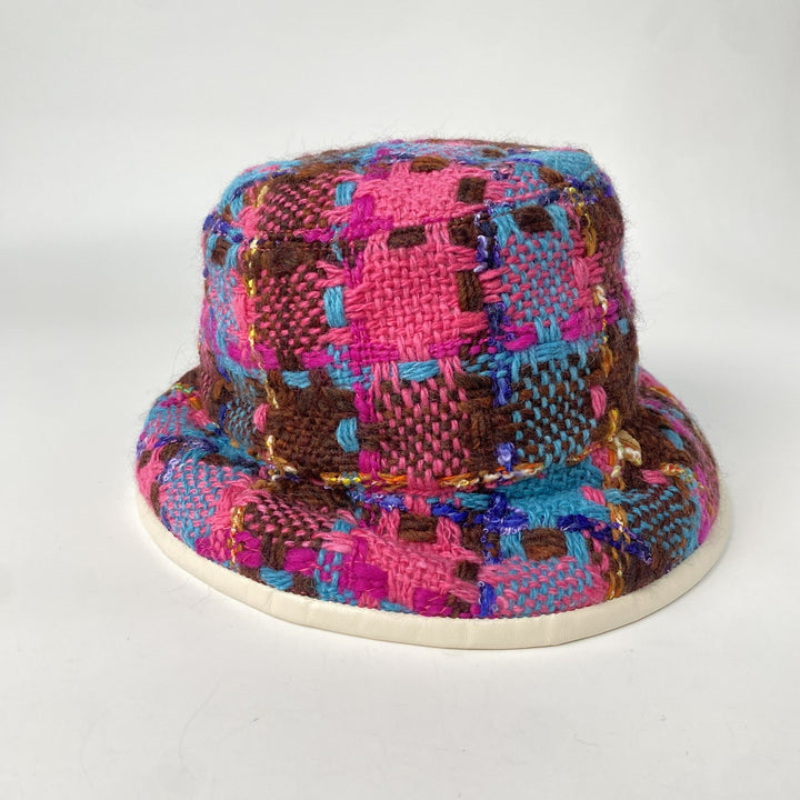 未使用 グッチ GUCCI レディース バケットハット GGロゴ ツイード