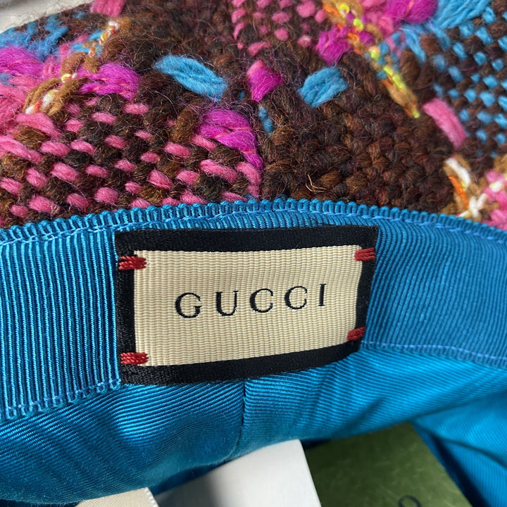 未使用 グッチ GUCCI レディース バケットハット GGロゴ ツイード