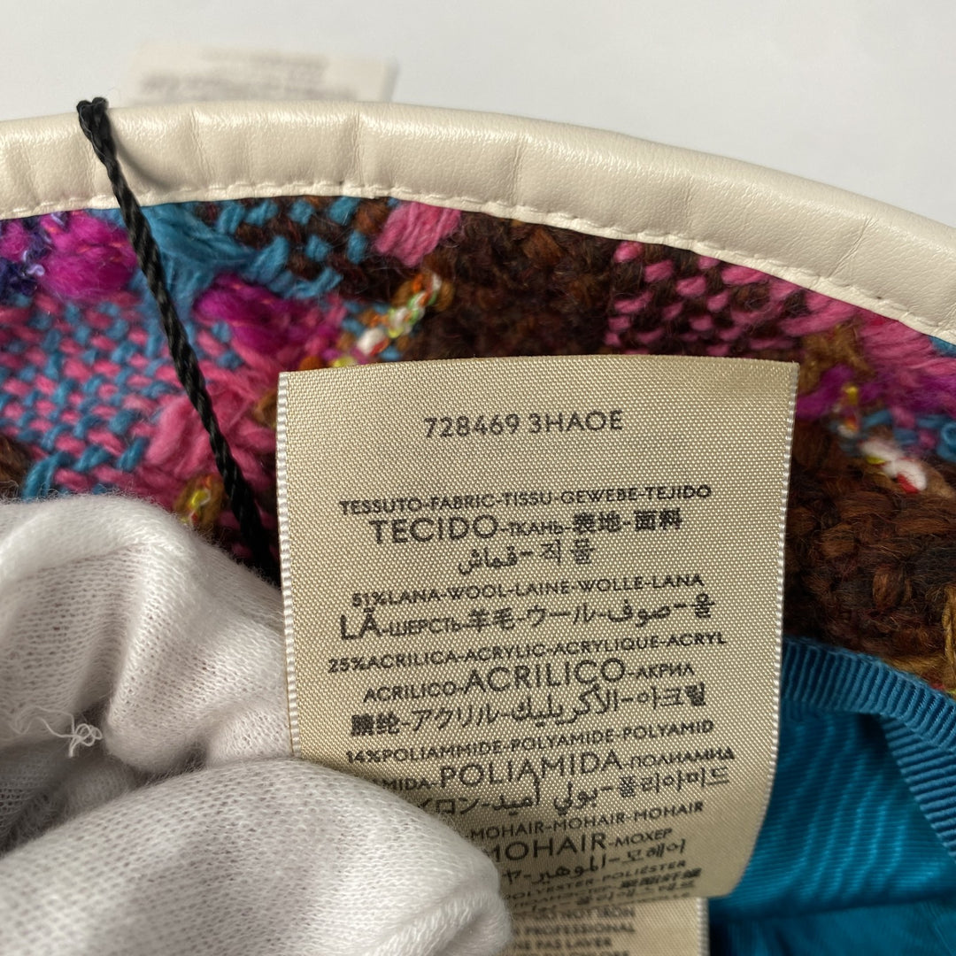 未使用 グッチ GUCCI レディース バケットハット GGロゴ ツイード