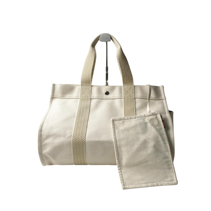 エルメス HERMES カンヌ MM キャンバス トートバッグ ポーチ付き レディース