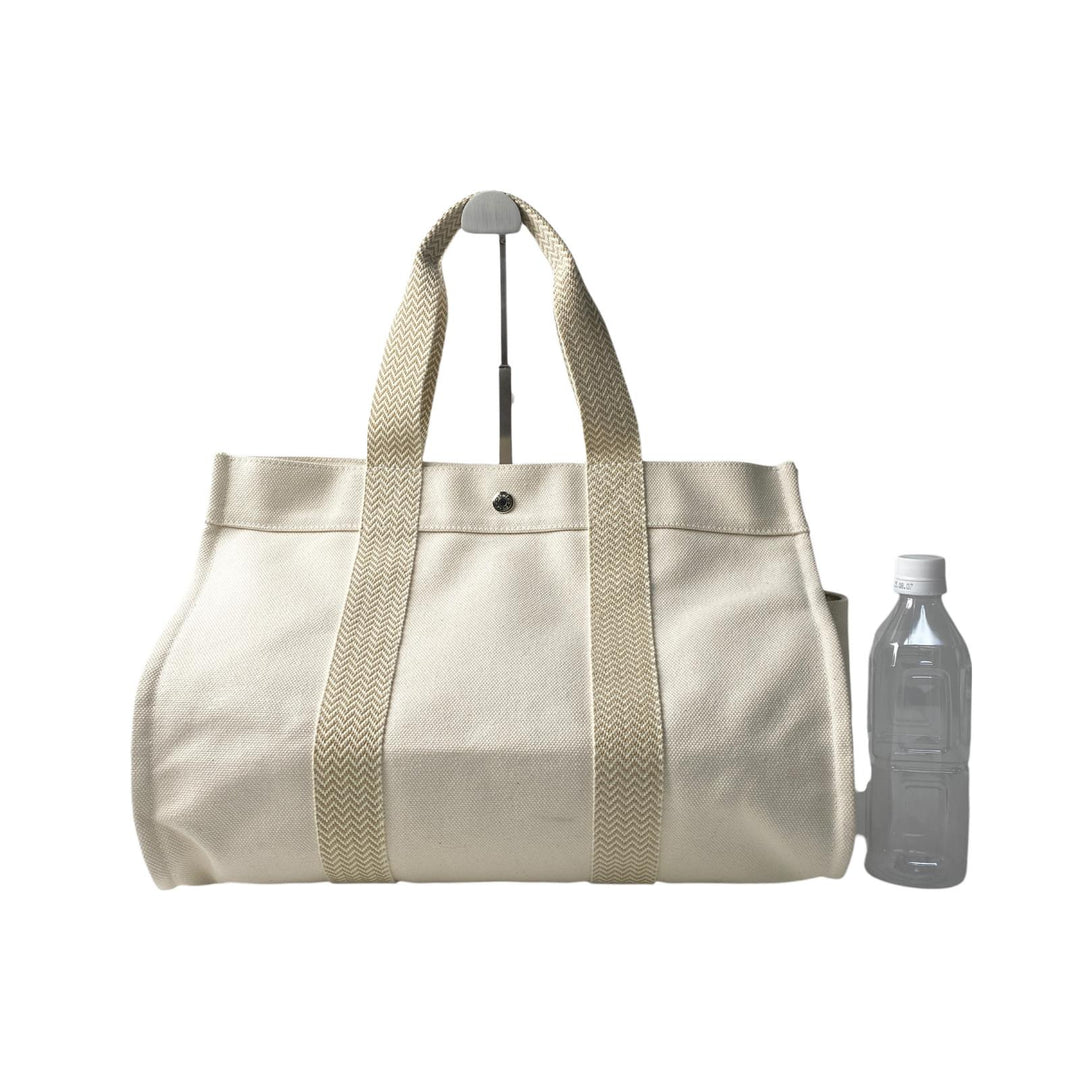 エルメス HERMES カンヌ MM キャンバス トートバッグ ポーチ付き レディース