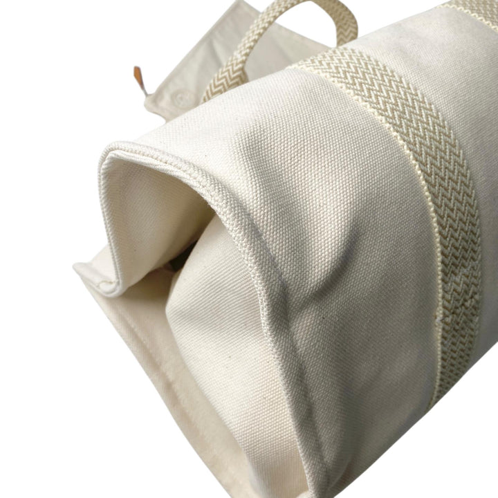 エルメス HERMES カンヌ MM キャンバス トートバッグ ポーチ付き レディース