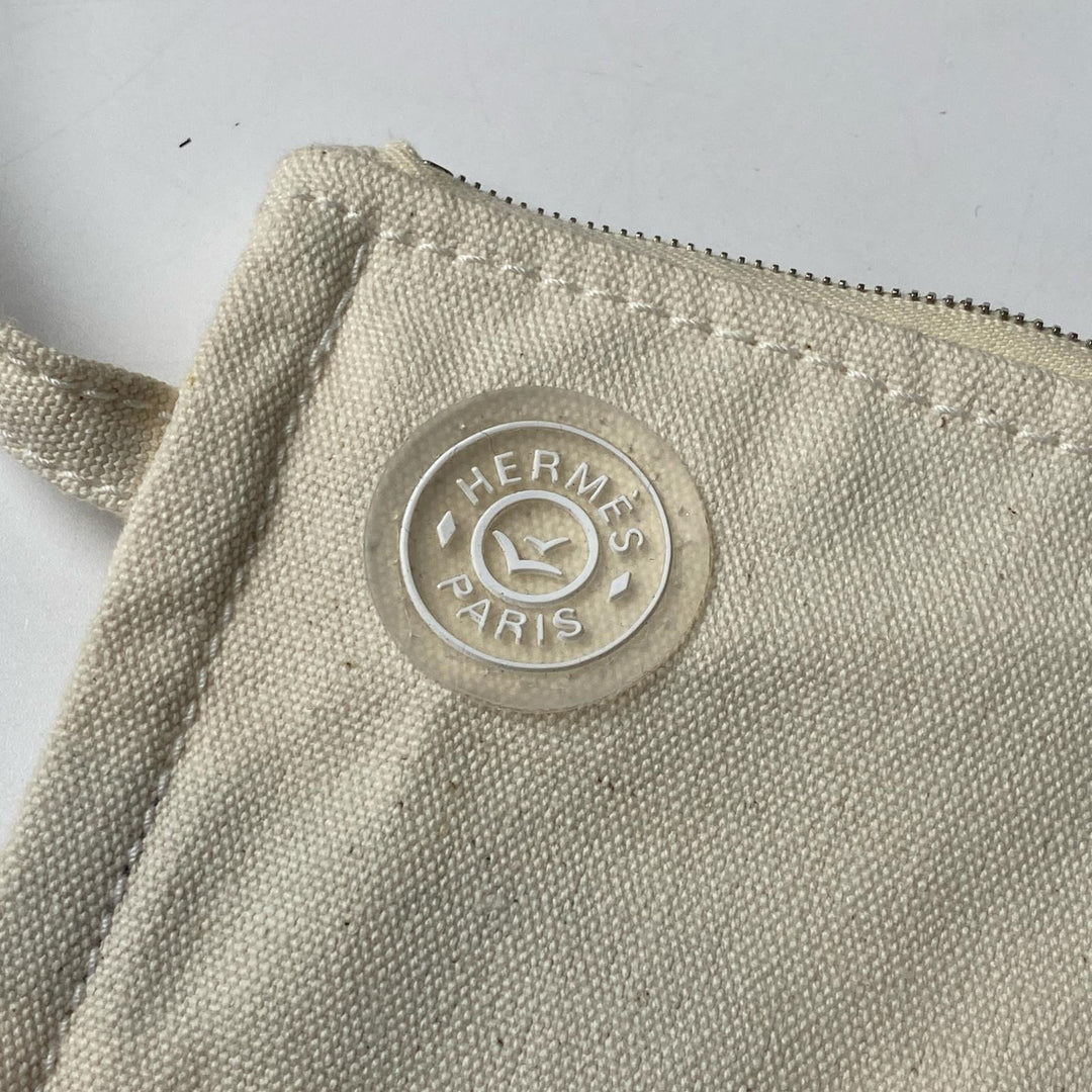 エルメス HERMES カンヌ MM キャンバス トートバッグ ポーチ付き レディース