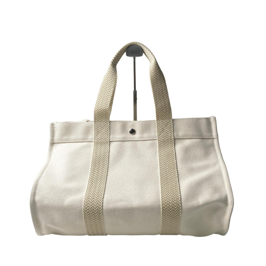 エルメス HERMES カンヌ MM キャンバス トートバッグ ポーチ付き レディース