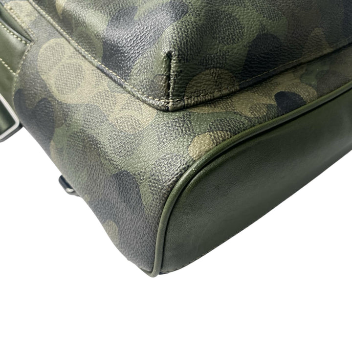 美品 コーチ coach 迷彩 カモフラ ボディバッグ 斜めがけ クロスボディ メンズ