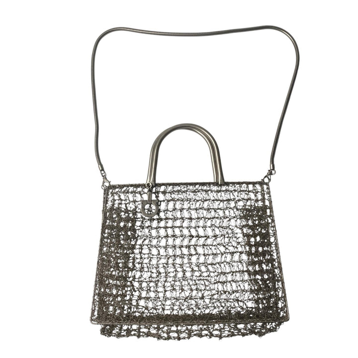 フェラガモ Ferragamo 2way 編み込み ビンテージ ショルダーバッグ ハンドバッグ レディース