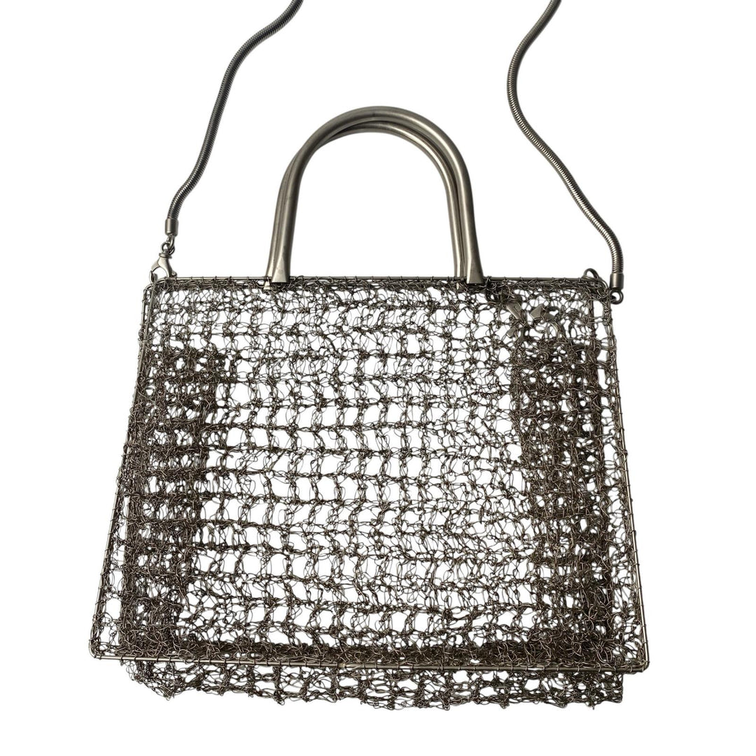 フェラガモ Ferragamo 2way 編み込み ビンテージ ショルダーバッグ ハンドバッグ レディース