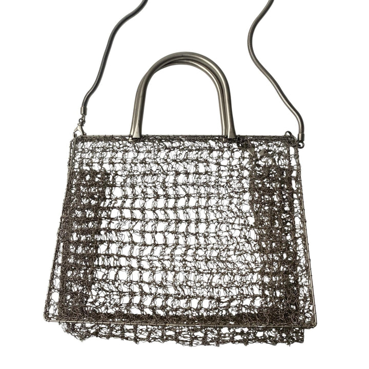 フェラガモ Ferragamo 2way 編み込み ビンテージ ショルダーバッグ ハンドバッグ レディース