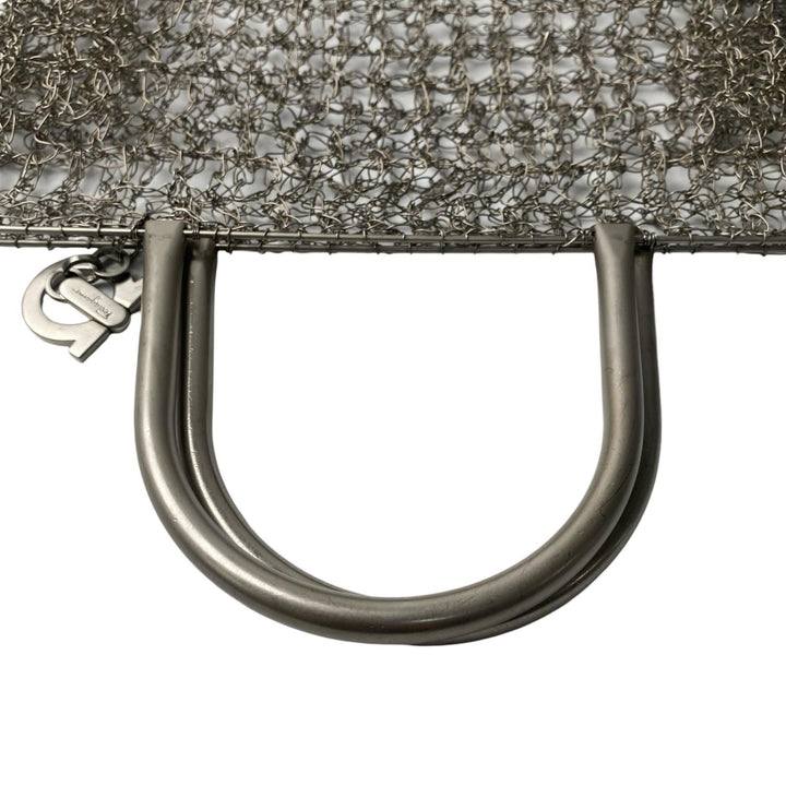 フェラガモ Ferragamo 2way 編み込み ビンテージ ショルダーバッグ ハンドバッグ レディース