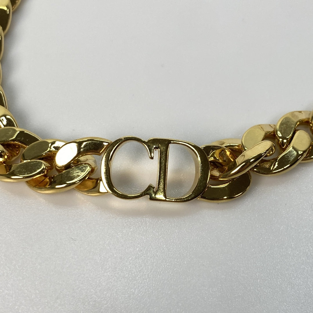 美品 ディオール DIOR メンズ CDアイコン 喜平 ゴールド ネックレス チョーカー