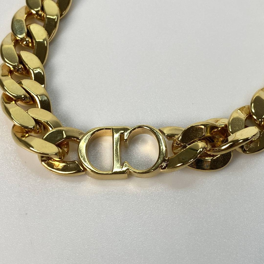 美品 ディオール DIOR メンズ CDアイコン 喜平 ゴールド ネックレス チョーカー