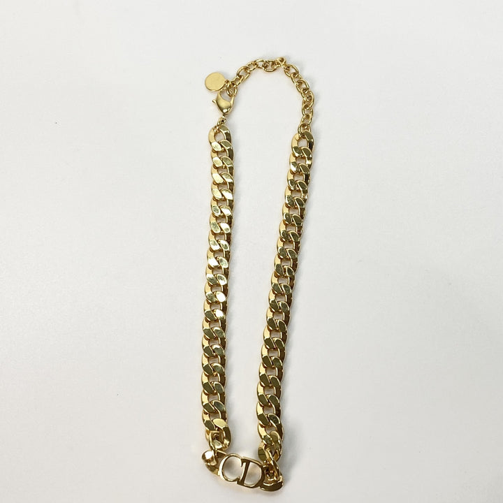 美品 ディオール DIOR メンズ CDアイコン 喜平 ゴールド ネックレス チョーカー