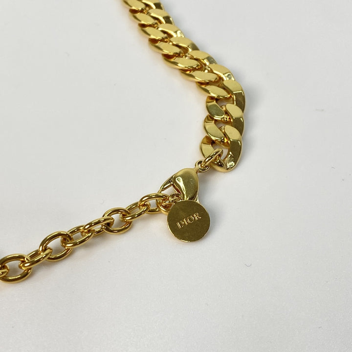 美品 ディオール DIOR メンズ CDアイコン 喜平 ゴールド ネックレス チョーカー
