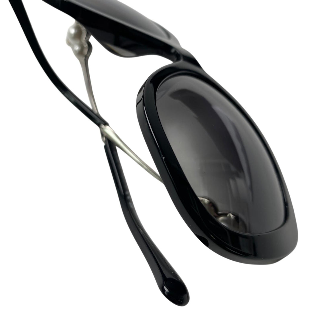 美品 シャネル CHANEL ココマーク サングラス フェイクパール 5339-H-A レディース