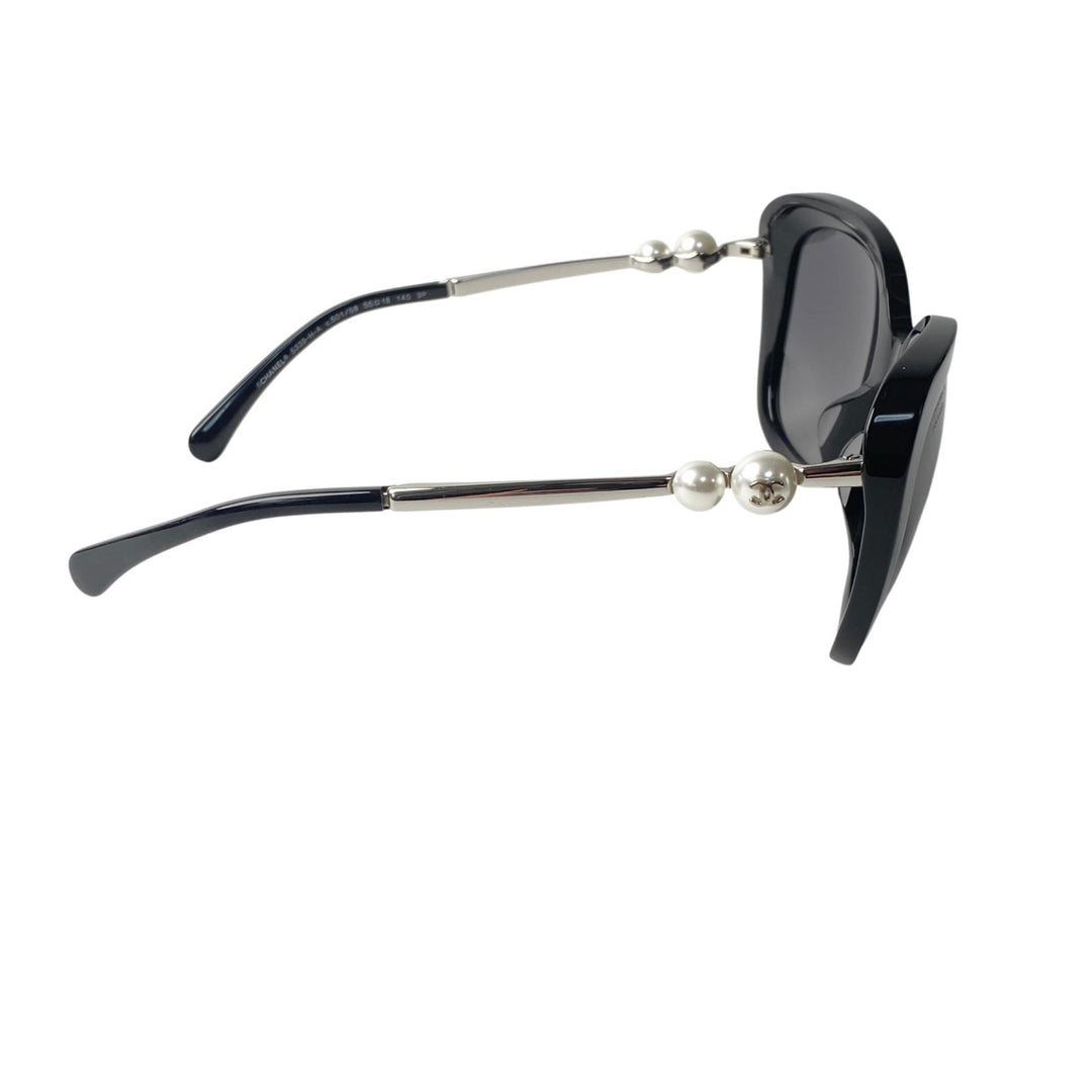 美品 シャネル CHANEL ココマーク サングラス フェイクパール 5339-H-A レディース