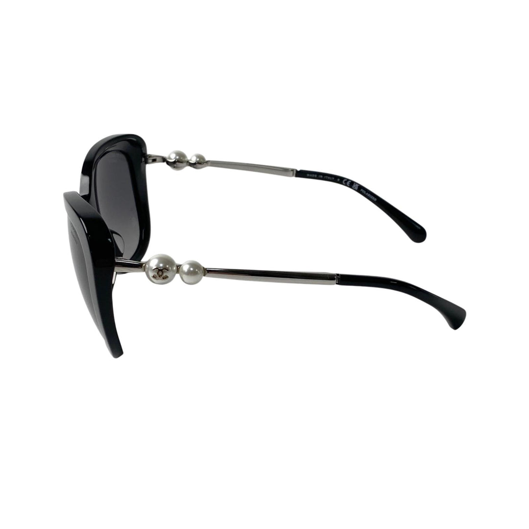 美品 シャネル CHANEL ココマーク サングラス フェイクパール 5339-H-A レディース