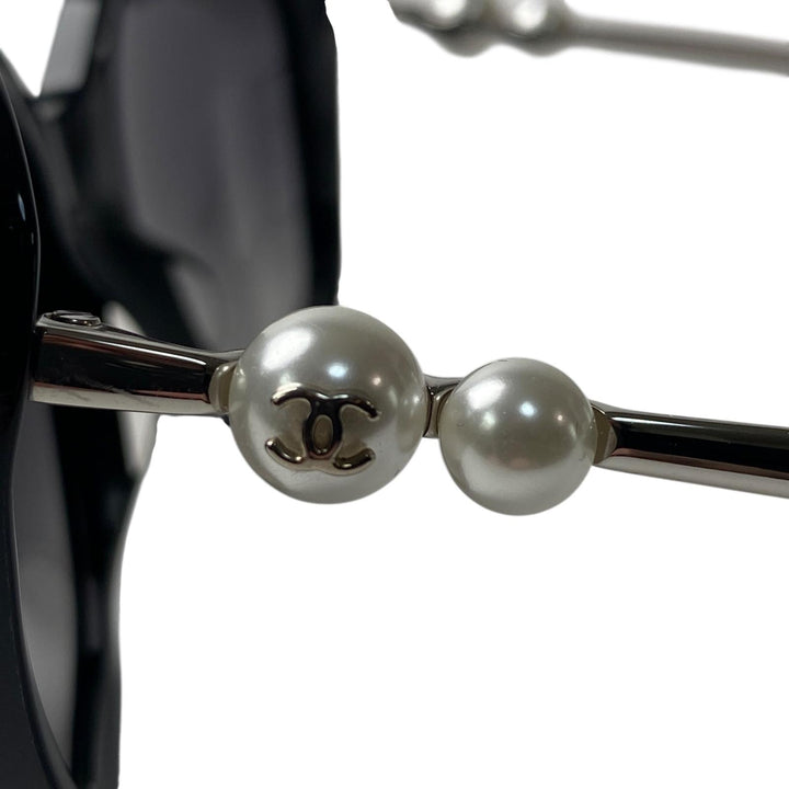 美品 シャネル CHANEL ココマーク サングラス フェイクパール 5339-H-A レディース