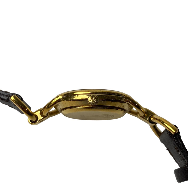 グッチ GUCCI 6000L GP QZ シャンパン文字盤 稼働品 レディース