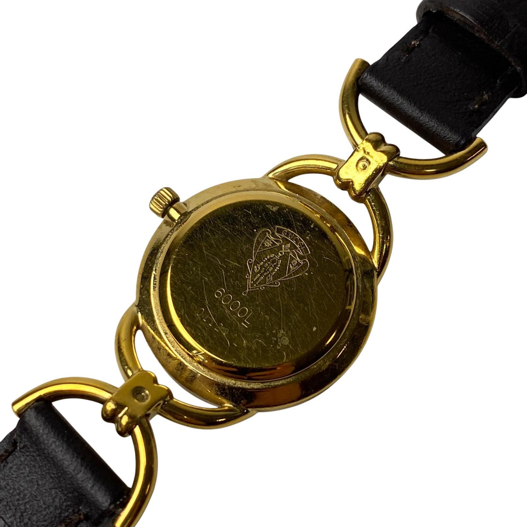 グッチ GUCCI 6000L GP QZ シャンパン文字盤 稼働品 レディース