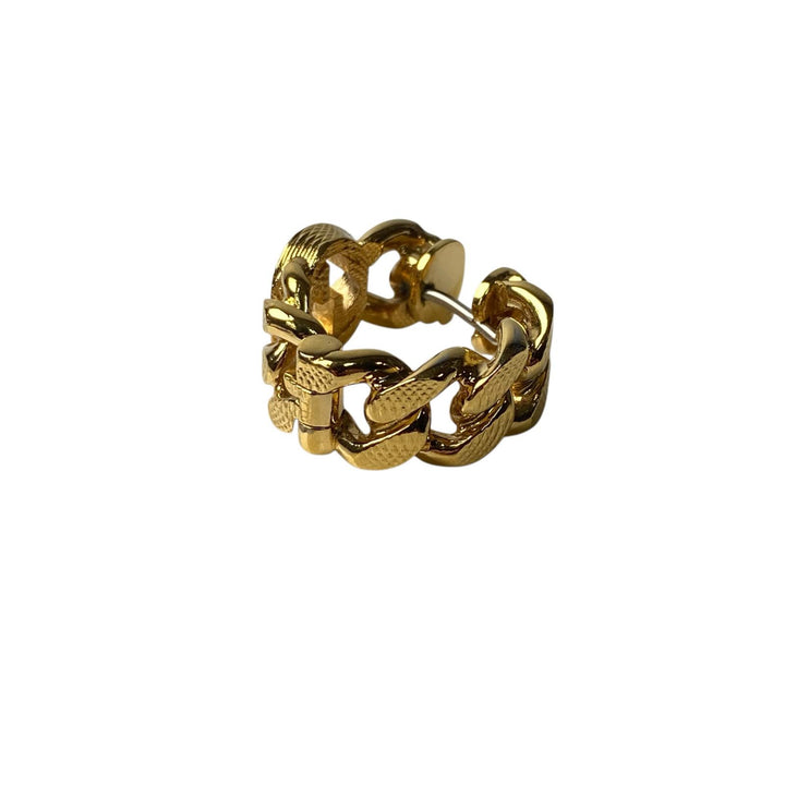 美品 グッチ GUCCI インターロッキング GGマーク フープピアス 片耳 レディース