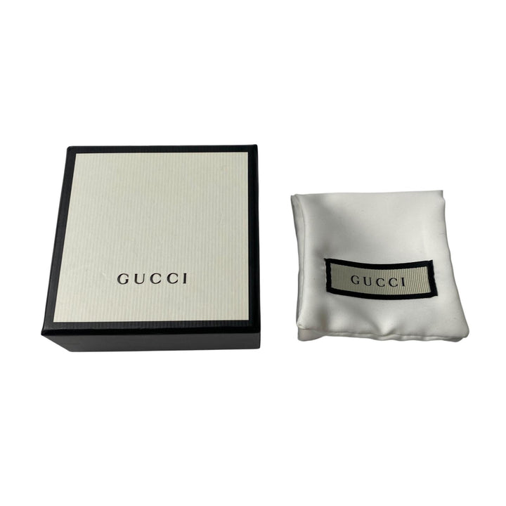 美品 グッチ GUCCI インターロッキング GGマーク フープピアス 片耳 レディース
