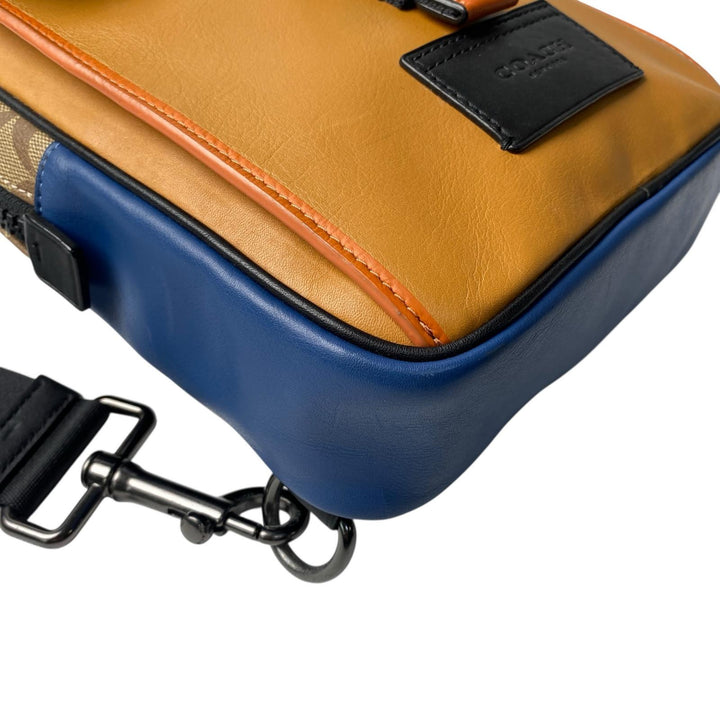 美品 コーチ coach ボディバッグ C2721 斜めがけ クロスボディ メンズ