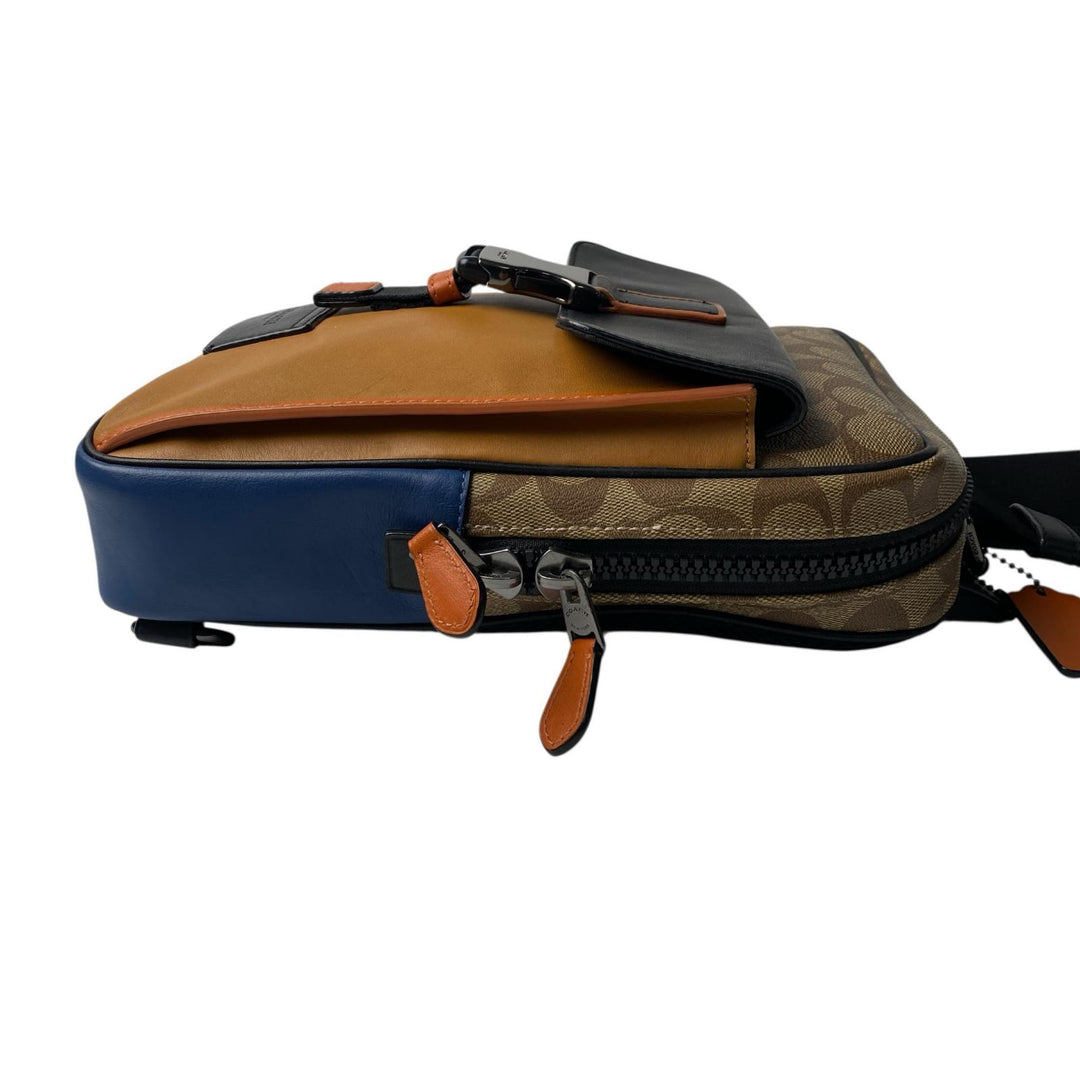 美品 コーチ coach ボディバッグ C2721 斜めがけ クロスボディ メンズ