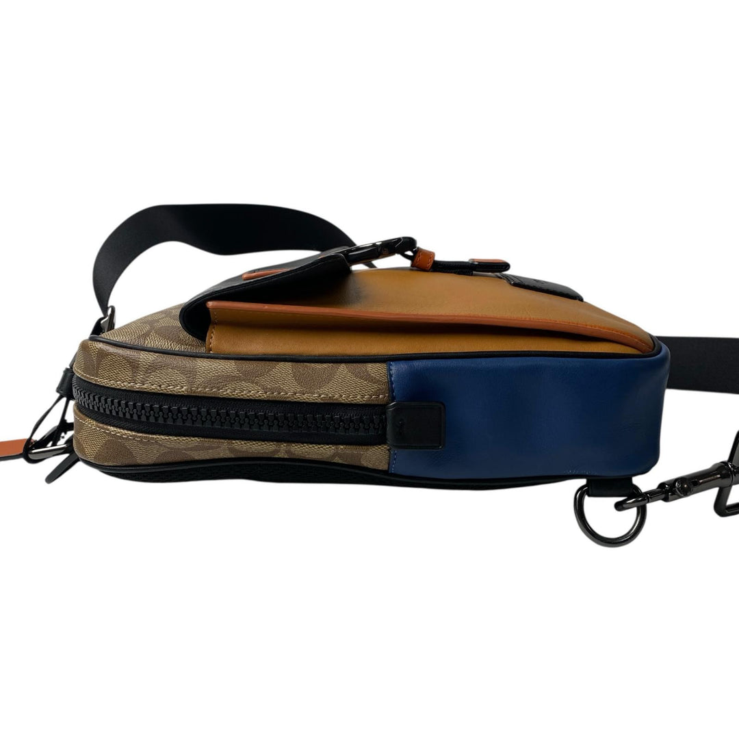 美品 コーチ coach ボディバッグ C2721 斜めがけ クロスボディ メンズ