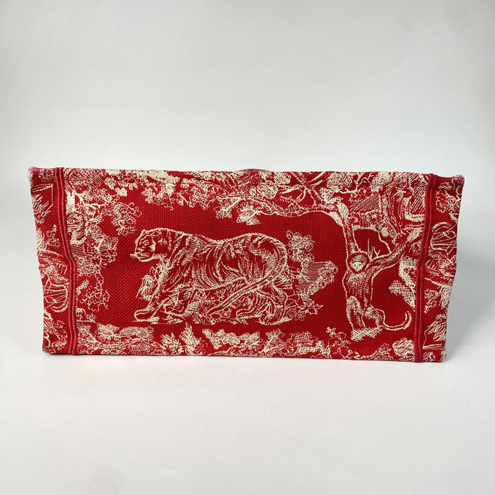 正規品 美品 ディオール DIOR レディース ブックトート ミディアム トワルドゥ ジュイ トートバッグ