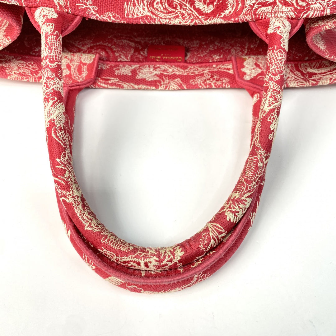 正規品 美品 ディオール DIOR レディース ブックトート ミディアム トワルドゥ ジュイ トートバッグ