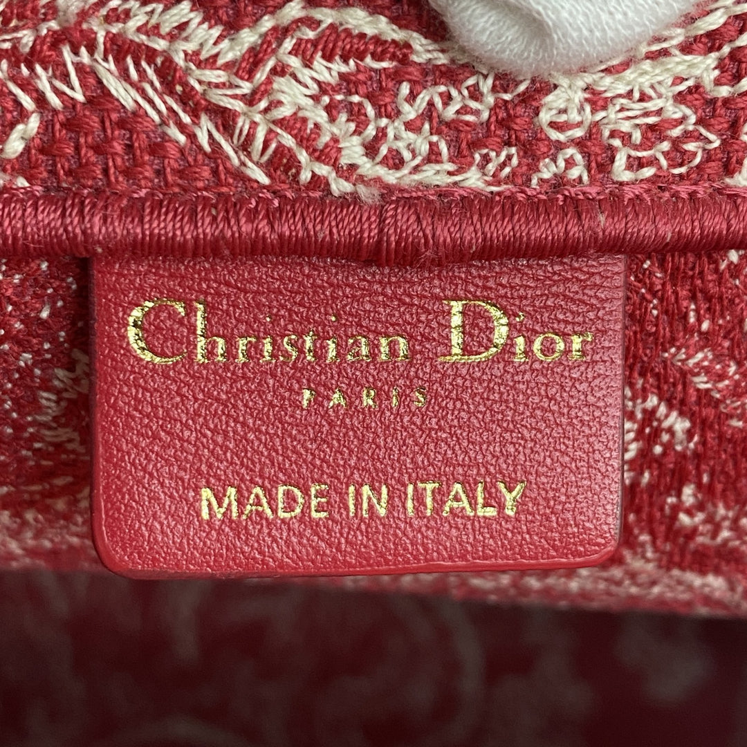 正規品 美品 ディオール DIOR レディース ブックトート ミディアム トワルドゥ ジュイ トートバッグ