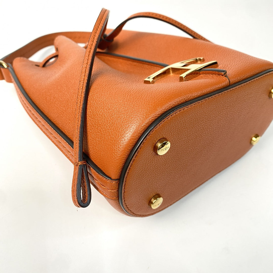 未使用 トッズ TOD's レディース Tタイムレス バケット 2way ショルダーバッグ ハンドバッグ 斜めがけ クロスボディ