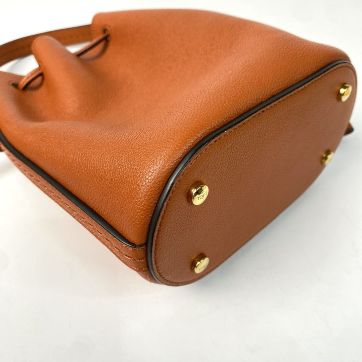 未使用 トッズ TOD's レディース Tタイムレス バケット 2way ショルダーバッグ ハンドバッグ 斜めがけ クロスボディ