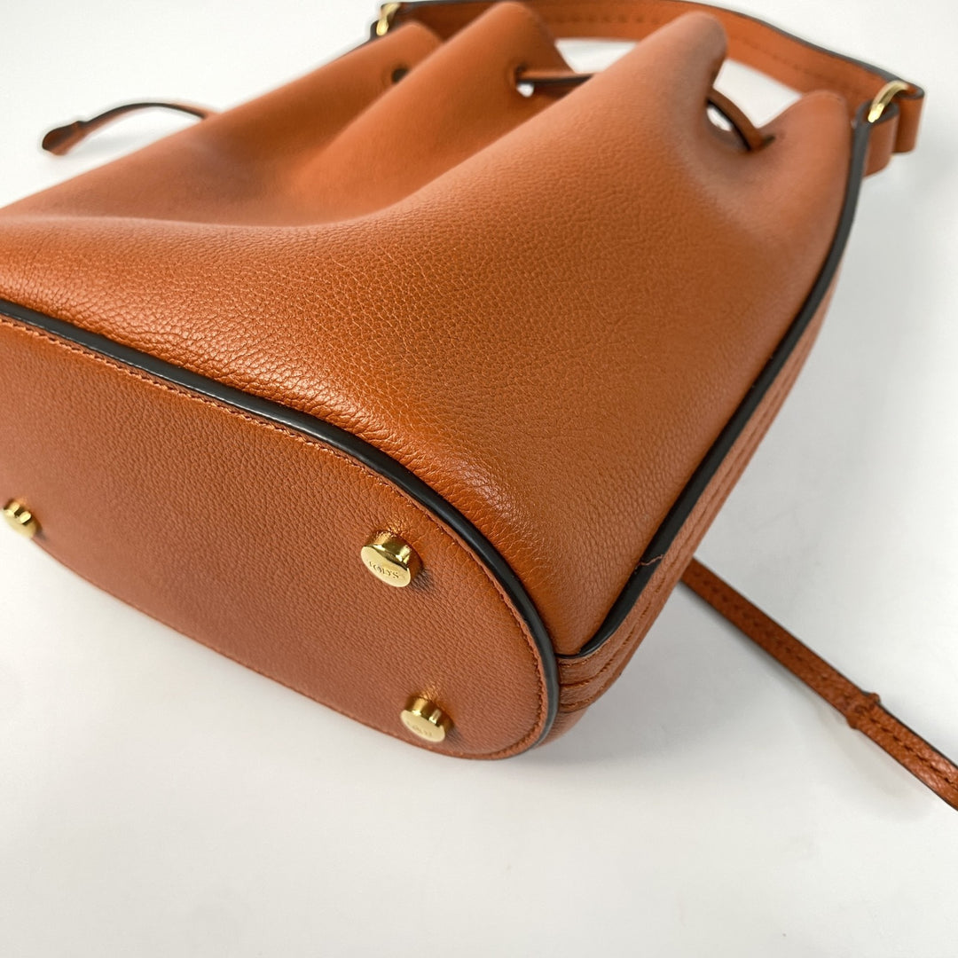 未使用 トッズ TOD's レディース Tタイムレス バケット 2way ショルダーバッグ ハンドバッグ 斜めがけ クロスボディ