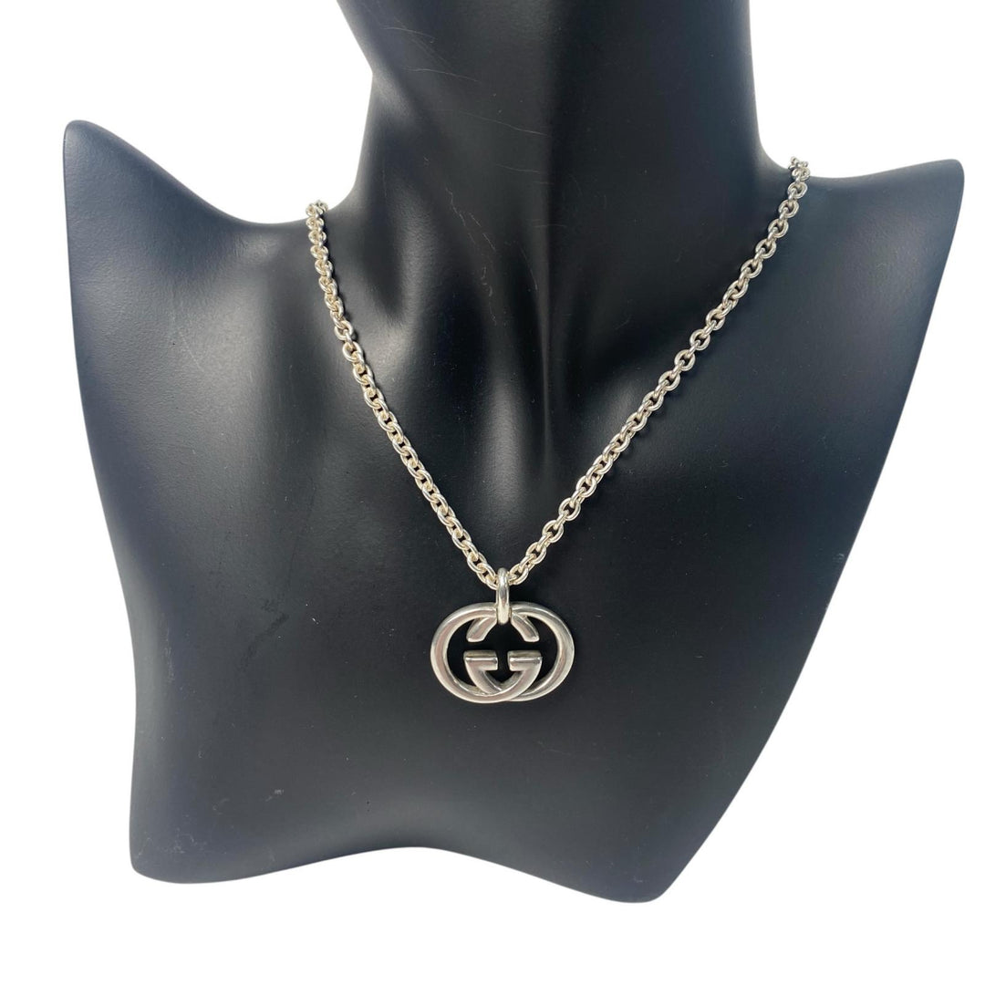 グッチ GUCCI インターロッキングG ペンダント ネックレス 925 レディース