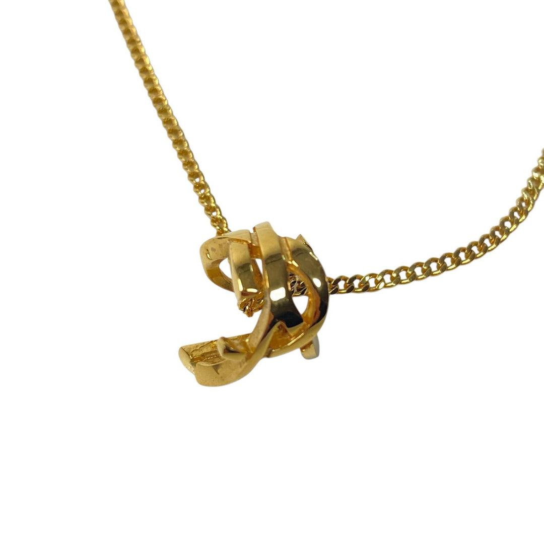 サンローラン SAINT LAURENT ツイスト YSL ペンダント ネックレス レディース